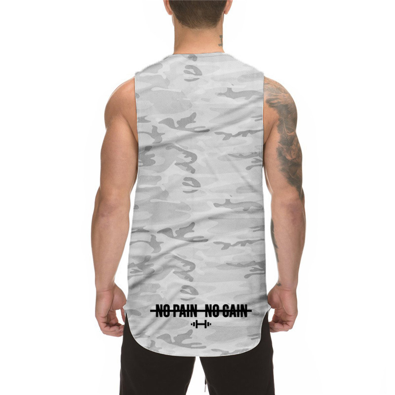 Schnelltrocknendes Tanktop für Herren mit Camouflage-Muster, Rundhalsausschnitt, Fitness-Fit, Sport-Hose, atmungsaktiv, ärmellos, Tanktop für den Sommer, dünn_voghion.com