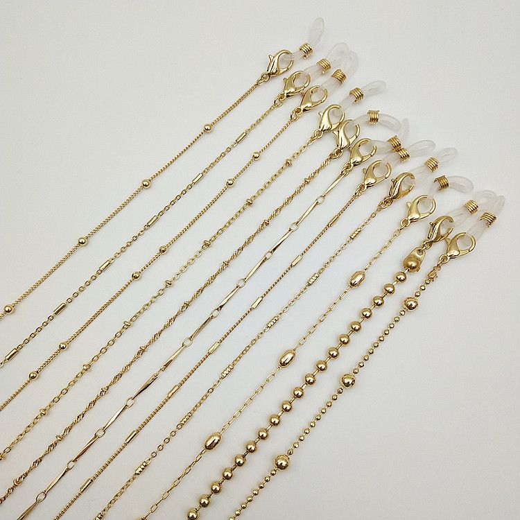 Bead Series Trendy Dual-use Mask Glasses 63 Hanging Metal Chain Pearl_voghion.com