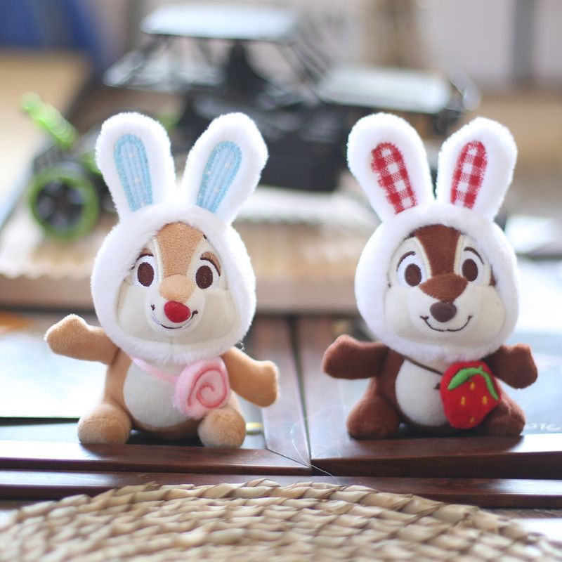 Plush Squirrel Adorable Toy Keychain Cute Bag Charm Soft Short Plush Doll_voghion.com