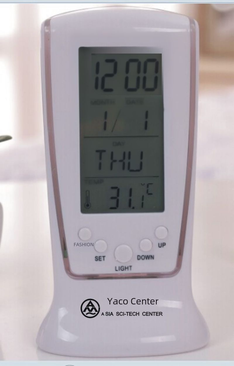 510 Mini liten väckarklocka LED lysande musikalarm tyst lat elektronisk klocka med temperaturväckarklocka_voghion.com