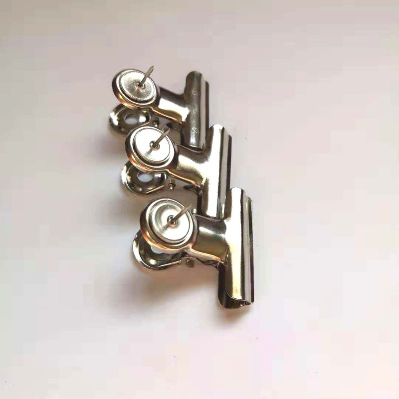 Kreativer Reißzweckenclip aus Metall direkt ab Werk, Roségold/Schwarz, optionaler Reißzweckenclip aus Metall_voghion.com