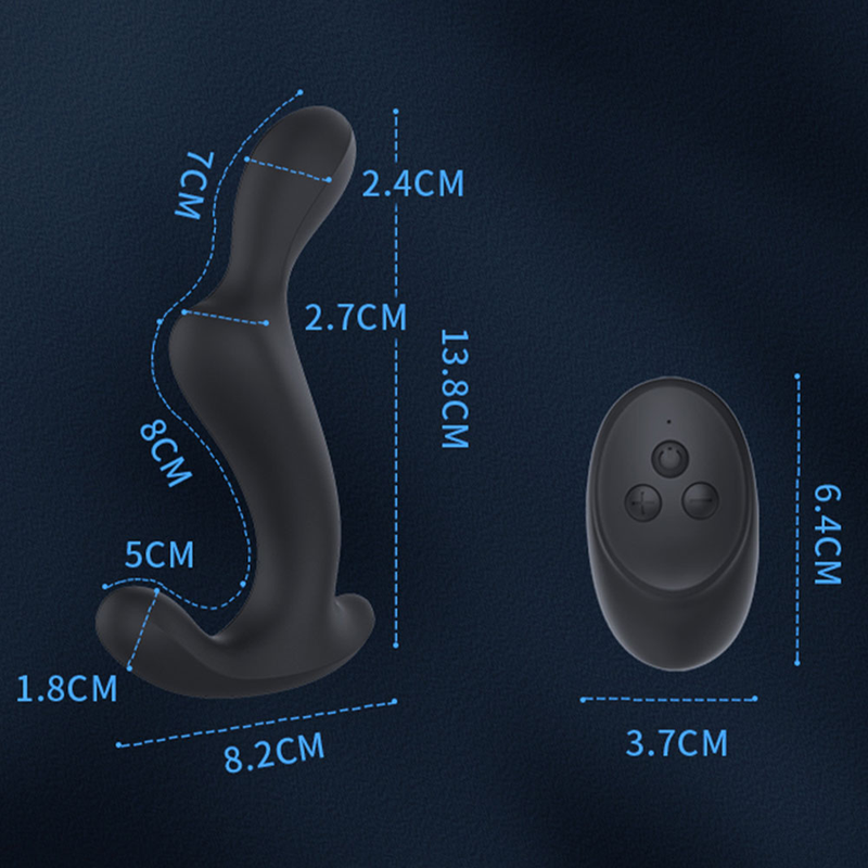Massaggio alla prostata Vibratore anale a distanza maschile 10 velocità Anello di eiaculazione ritardata Testicolo Stimola la spina dell'ano Ma_voghion.com