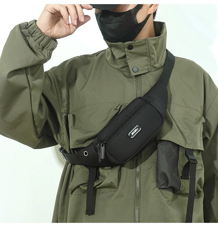 Nuova borsa da cintura per esercizi Borsa a tracolla da uomo casual alla moda per donna Borsa a tracolla da uomo di grande capacità resistente all'acqua e all'usura_voghion.com