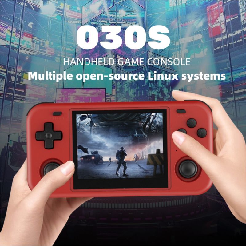 Neues tragbares GBA-Nostalgie-PS1-Open-Source-Handheld-Spielkonsole O30S UX-System_voghion.com