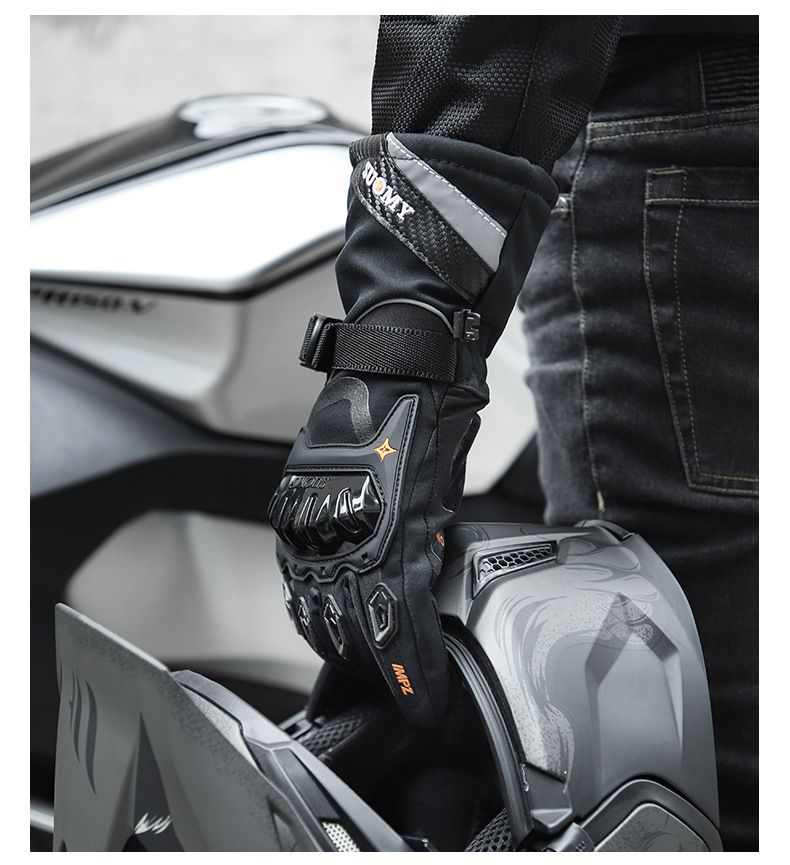 Hochwertige Motorradhandschuhe für Herren im Winter: warm, wasserdicht, verdickt, winddicht, Touchscreen-kompatibel_voghion.com