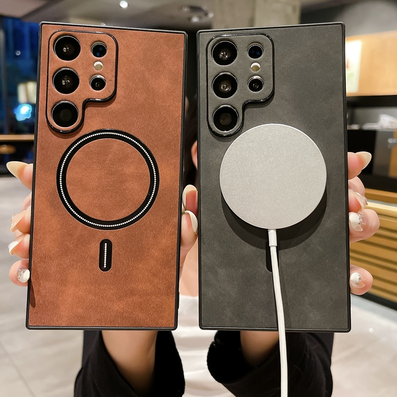 Luksusowe bezprzewodowe ładowanie magnetyczne etui Cortex do Samsung Galaxy S21 FE S22 Ultra S23 Plus uwaga 20 Plus Magsafe osłona zderzaka_voghion.com