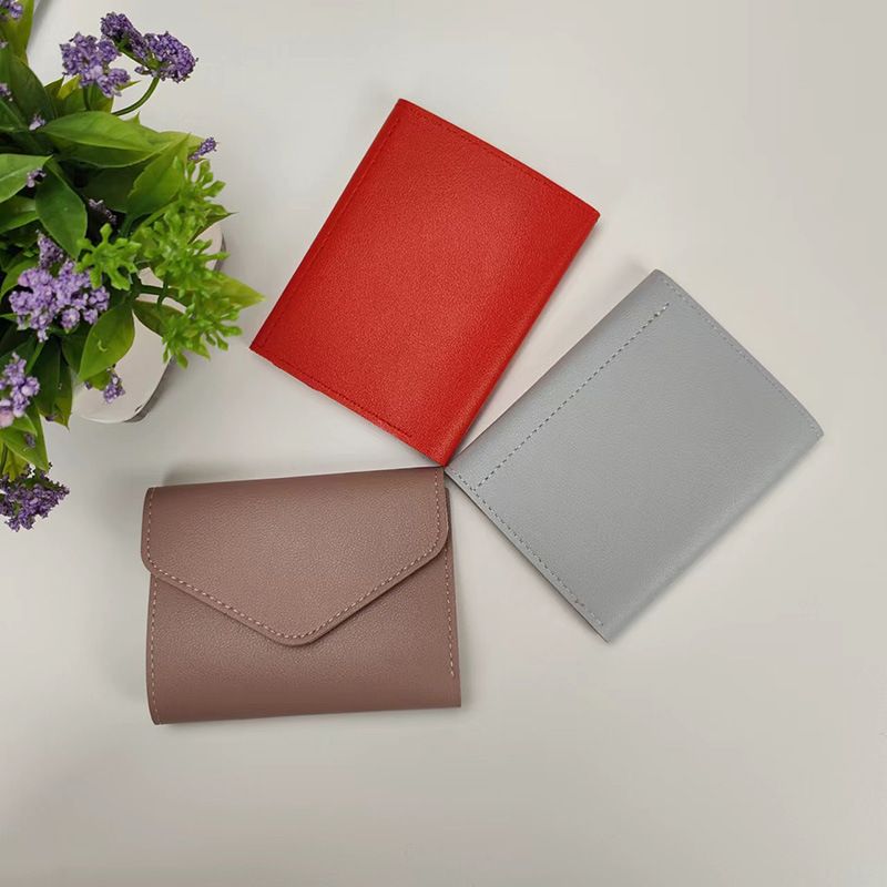 New Women's Wallet Fashion Simple Three-fold Short Wallet Multi-card Multi-function Coin Purse_voghion.com