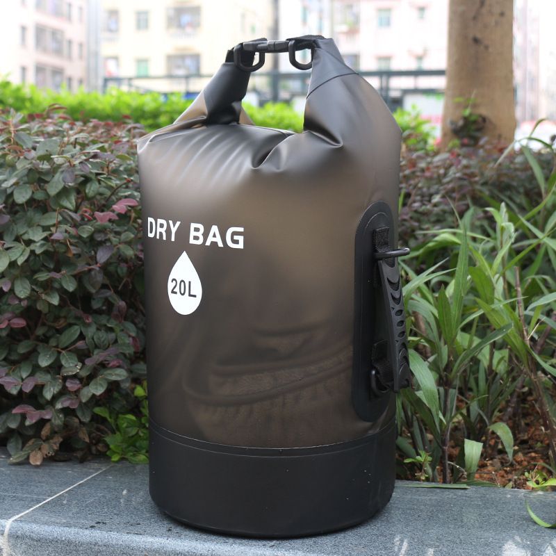 Nueva bolsa tipo cubo impermeable de PVC para deportes al aire libre, bolsa para natación, playa, senderismo, bolsa impermeable para la deriva_voghion.com