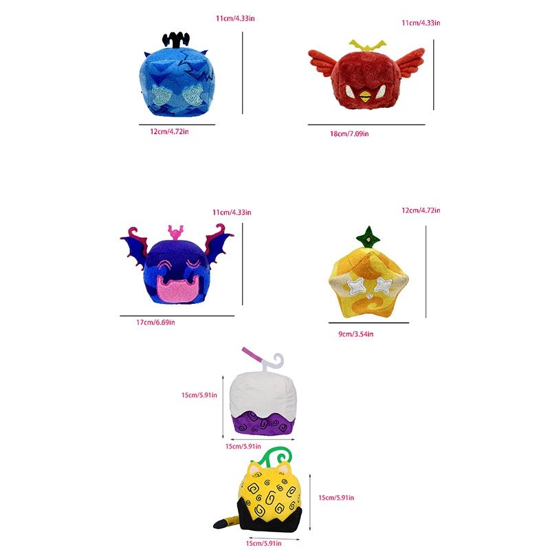 Blox Plüsch-Softfruit und entzückendes Dämonenfrucht-Plüschtier_voghion.com