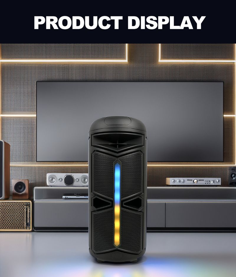 ZQS4293 Dual Speaker 4-inch Bluetooth Audio Heavy Bass Outdoor Convenient Long Battery Life Small Speaker_voghion.com