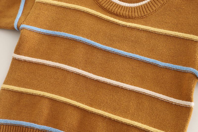 Pull décontracté coréen pour garçons, style occidental, nouvelle collection printemps-automne 2025, petite et moyenne taille_voghion.com