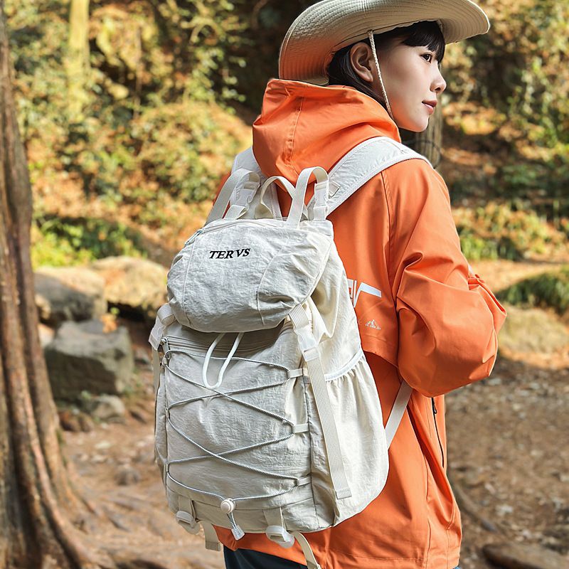 Leichter Wanderrucksack mit Kordelzug für Herren, große Kapazität, für Outdoor-Reisen, Damen, College-Studenten_voghion.com