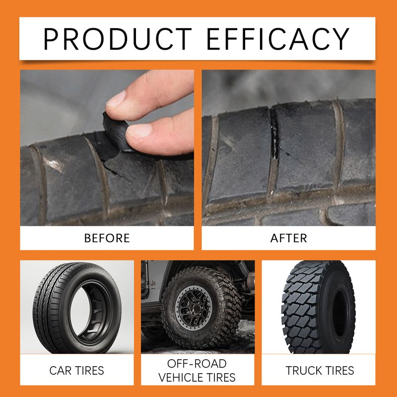 Homonth Car Tire Repair Adhesive Repair Car Tire Side Cracks And Scratches Daily Maintenance Repair Adhesive_voghion.com