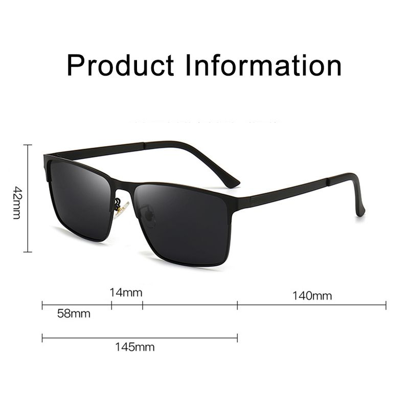 Nouveautés Lunettes de soleil photochromiques pour hommes KLASSNUM Verres polarisés Monture carrée classique Lunettes caméléon Pêche Équitation Conduite_voghion.com