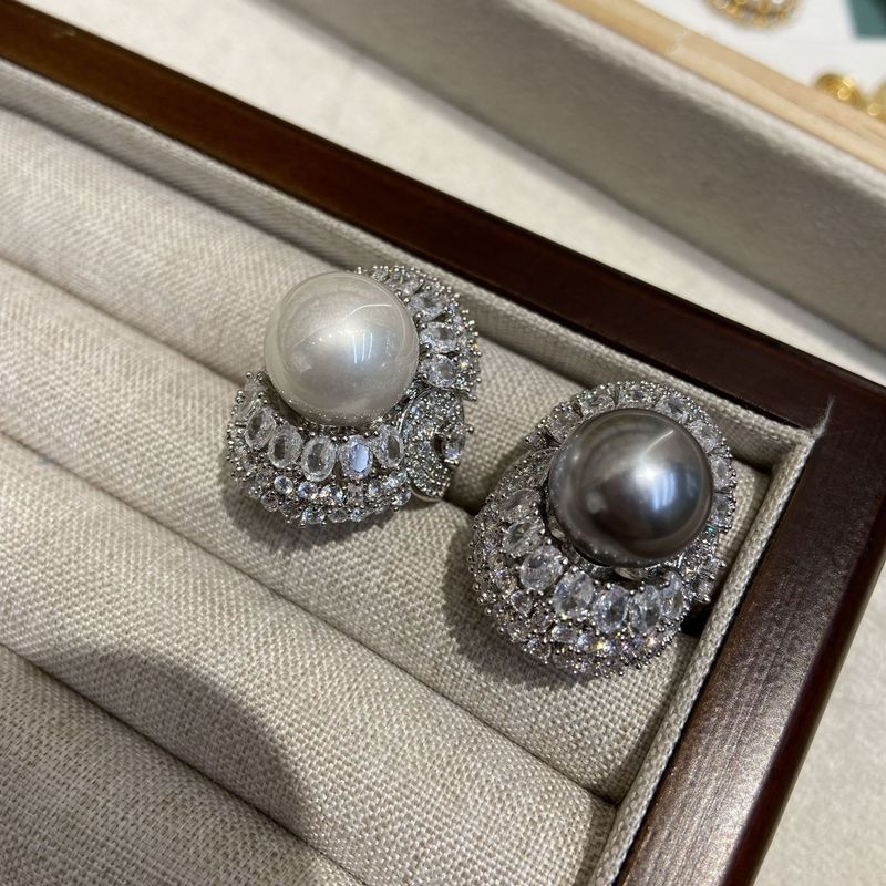 Schürzenrand, Ring, große Partikel für Damen, hochwertiges Gefühl, personalisiertes Temperament, eingelegt mit Perlmutt und_voghion.com