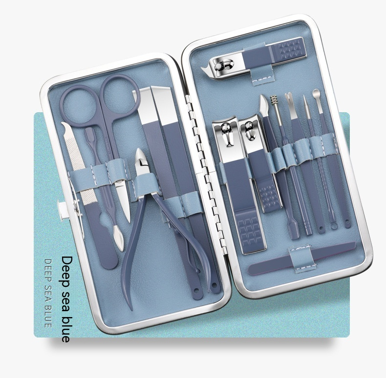 15-teiliges Set mit Nagelknipsern und Schönheitswerkzeugen, einschließlich Nagelknipser, Nagelknipser und Nagelwerkzeuge für Frauen zur Fußreparatur zu Hause_voghion.com