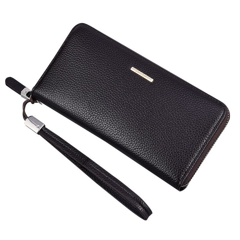 Production Of New Fashion Clutch Business Men's Long Multi-Functional Phone Card Holder Bag_voghion.com
