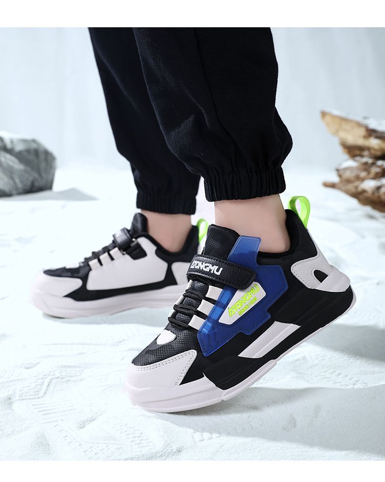 Kids Shoes Boys Shoes Autumn and Winter 2024 New Two Cotton Plus Velvet Warm Children's Sports Shoes Girls Casual Soft Sole_voghion.com