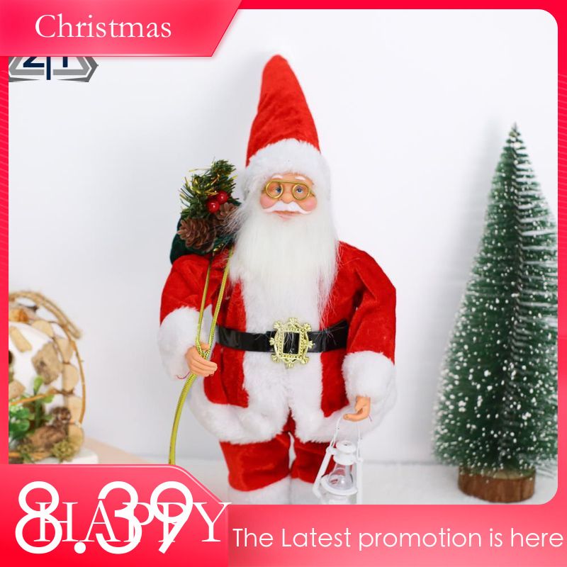 Cross-Border New Figurine Standing Santa Claus Doll Gift Christmas Backpack Elder Ornament Christmas_voghion.com
