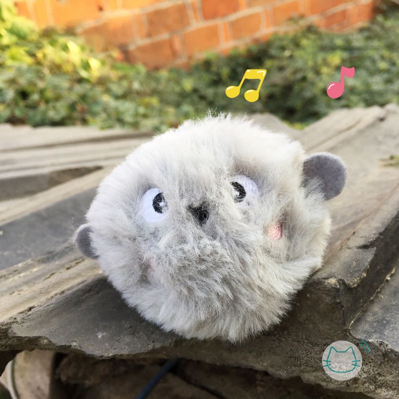 Pet calling plush sound cartoon animal teasing ball durable scratch bite resistant cat self pleasure relieving toy_voghion.com