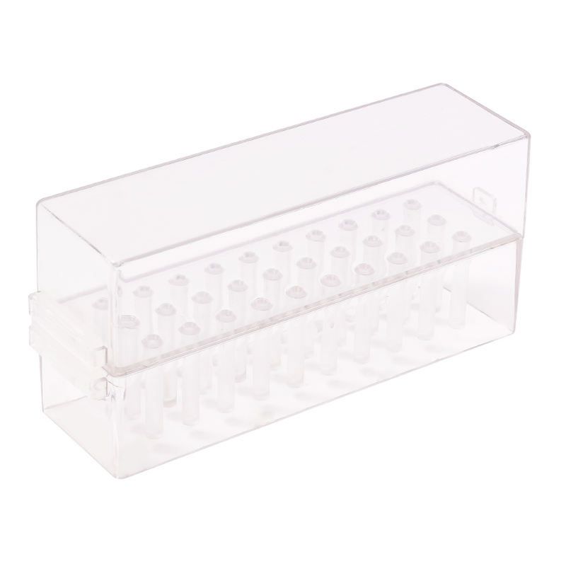 30 Löcher Nagelbohrerhalter, transparenter, staubdichter Bohrerkoffer für Acrylnagelbohrer, Aufbewahrung von Efile-Bits, Nagelwerkzeuge_voghion.com