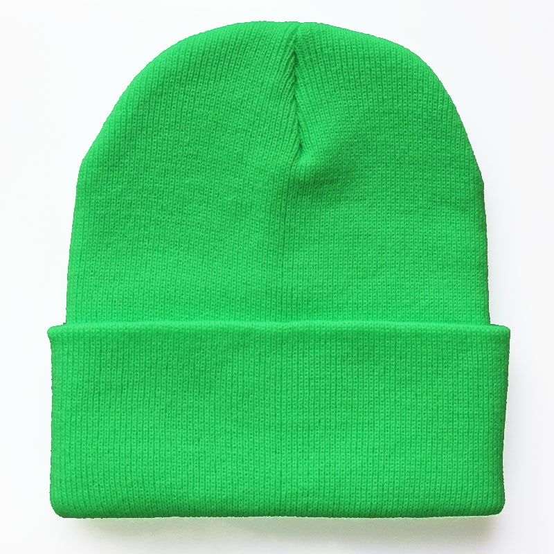 Unisex Multicolor light plate solid color knitted hat Wool hat beanie pull-over hat_voghion.com