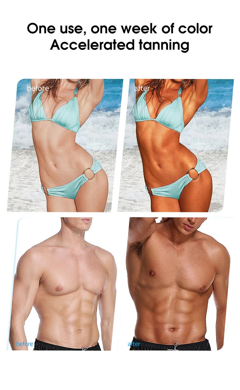 Cross Border Haicuier Gold Tanning Mousse Body Moisturizing Bronze Wheat Color Sunless Sunbathing Tanning Lotion_voghion.com
