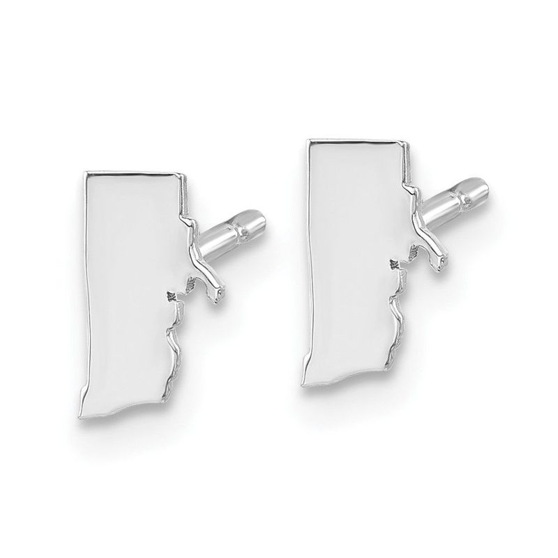 14KW Rhode Island State Earrings_voghion.com