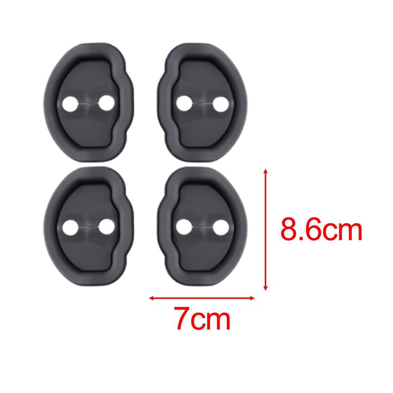 4x zăvoare Silent Shock Pad Accesorii de îmbrăcat Înlocuiește Capacul de protecție al Încuietorii Ușii Auto de Înaltă Performanță_voghion.com
