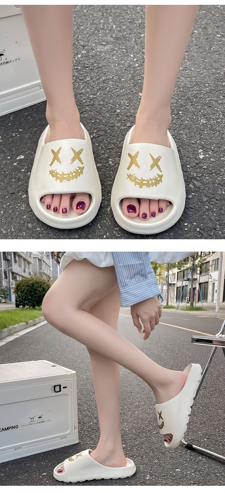 Personalized DIY Thick Soled Sandals For Women In Summer, Fashionable And Popular, Indoor And Home Use Soft Soled Beach Shoes_voghion.com