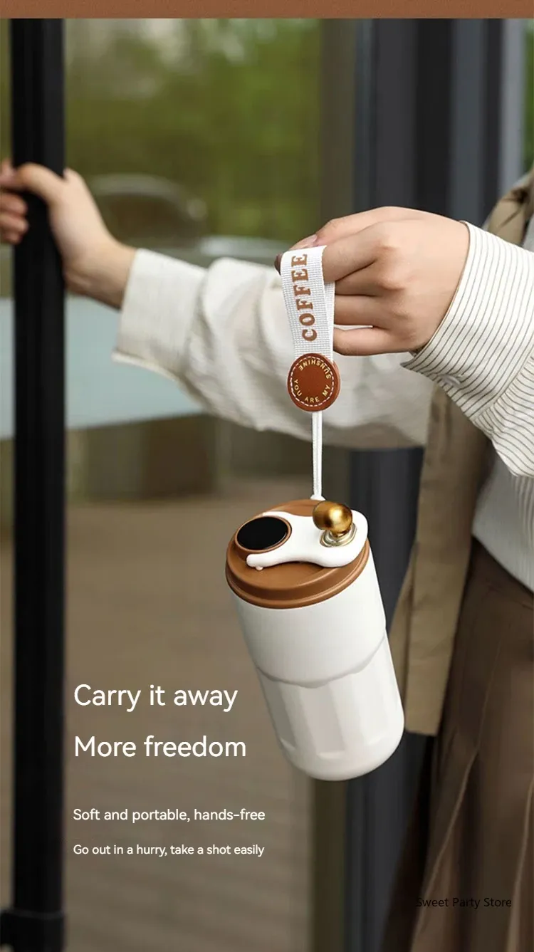 Smart Travel Mug 450 ml – Tragbarer Vakuumierer mit LED-Temperaturanzeige_voghion.com