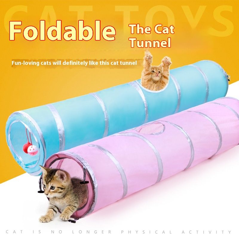 Strictly Select Pet Supplies, carta antirumore, tunnel di stoccaggio bidirezionale, canale pieghevole, giocattolo intelligente per gatti, secchio diamantato_voghion.com