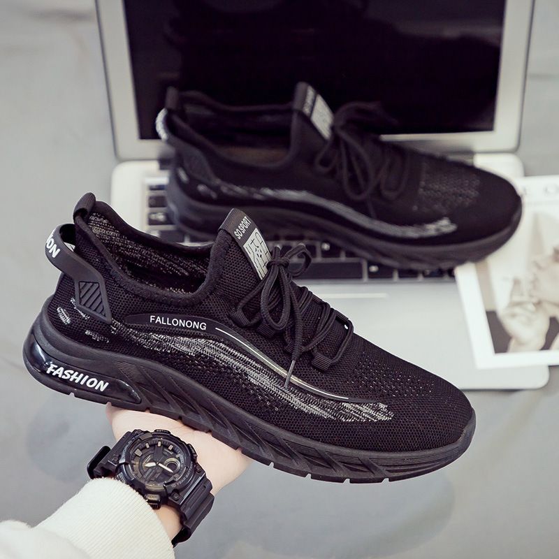 Zapatillas deportivas cómodas e informales para correr de malla transpirables de verano 2024 para hombre_voghion.com