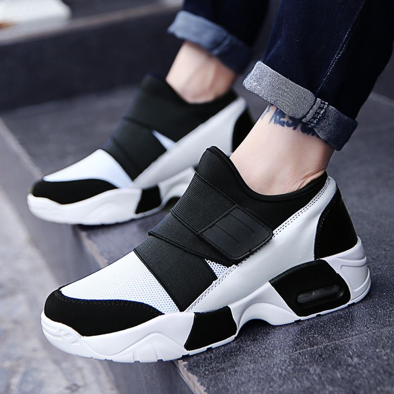 Herre Arbejdskomfortabelt Fodtøj Løbesko Sneakers Lærredsstof_voghion.com