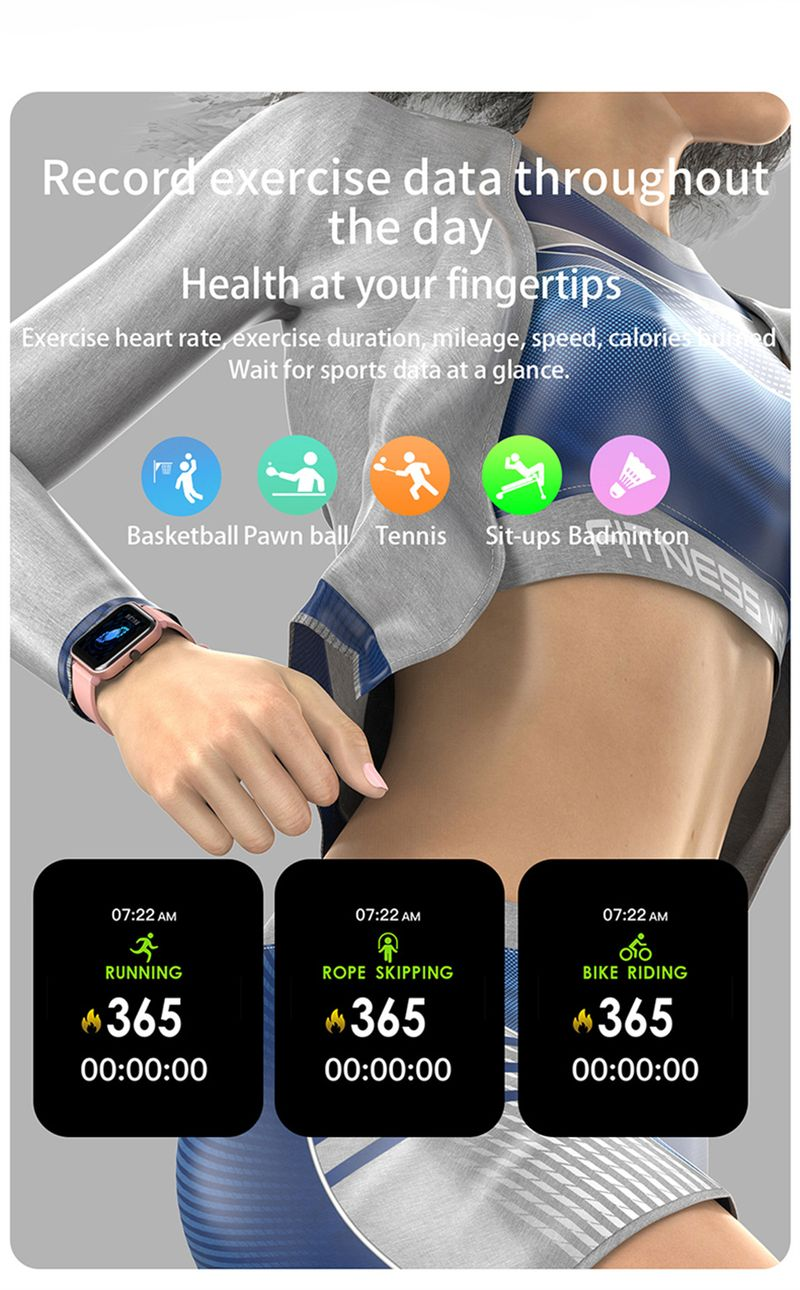 2023 yeni kadın çağrı erkekler için akıllı saat HD özel kadran dokunmatik ekran Bluetooth müzik Fiess spor akıllı saat bayanlar_voghion.com