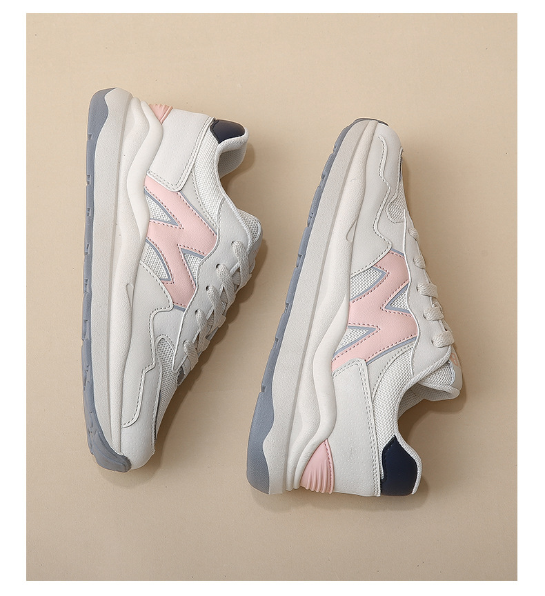 Pantofi sport și de alergare Forrest Gump cu talpă groasă, versiunea coreeană, primăvara/vara 2024, pentru studente, pantofi de zi cu zi pentru tătici_voghion.com