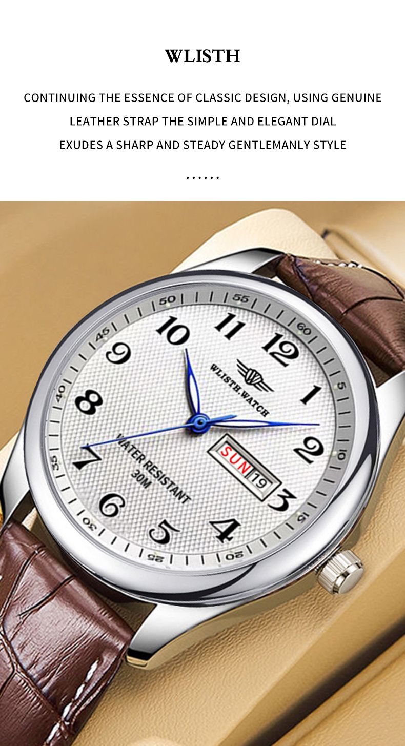 Orologio vintage ultrasottile, orologio al quarzo da uomo con luce notturna e impermeabile, da regalare_voghion.com