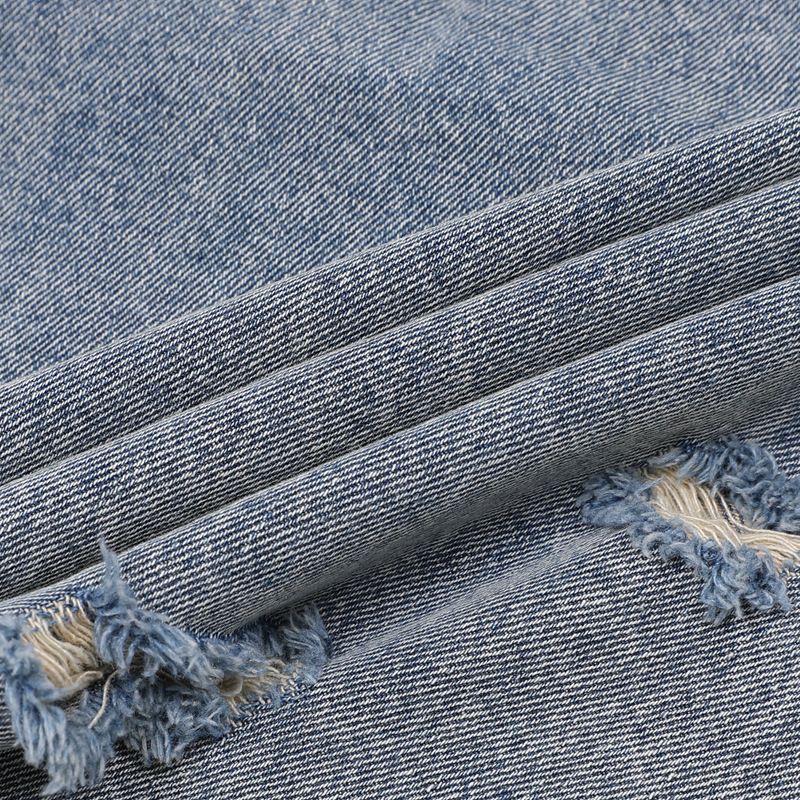 Herrenbekleidung Retro Raw Edge Distressed Ripped Denim Reißverschlussjeans Trendy Loose Casual Vielseitige Arbeitskleidung Männer und Frauen Anzüge_voghion.com