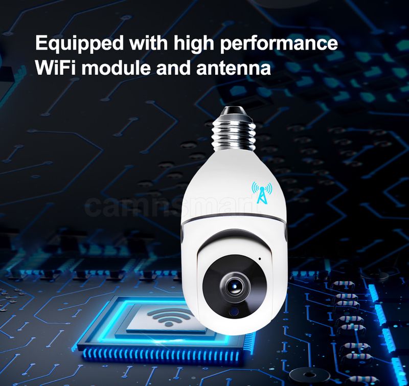 1080P Wifi kamera E27 spuldze Ycc365plus Mini PTZ HD infrasarkanā nakts redzamība Divvirzienu saruna Bērnu monitors Mājas drošība_voghion.com