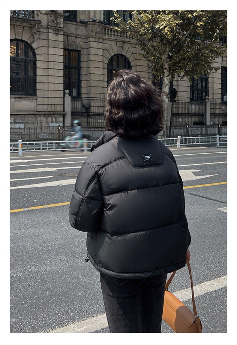 Grensoverschrijdende buitenlandse handel daalt en 2024 nieuwe damesmode Koreaanse versie losse kraag brood kort katoen winter Down_voghion.com