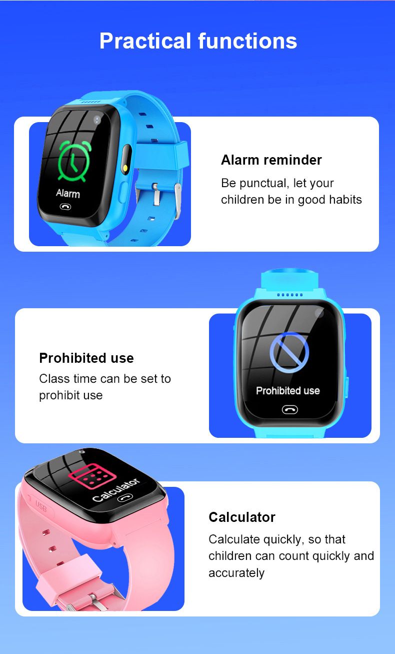 Smart watch children's phone music photo flashlight gift A7 children's smart wearable watch_voghion.com