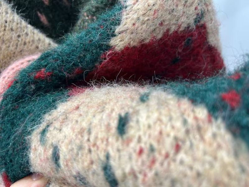 Cozy Fair Isle Knit Sweater For Women – Vintage-Inspired Oversized Pullover With Diamond Pattern In Soft Alpaca Wool Blend_voghion.com