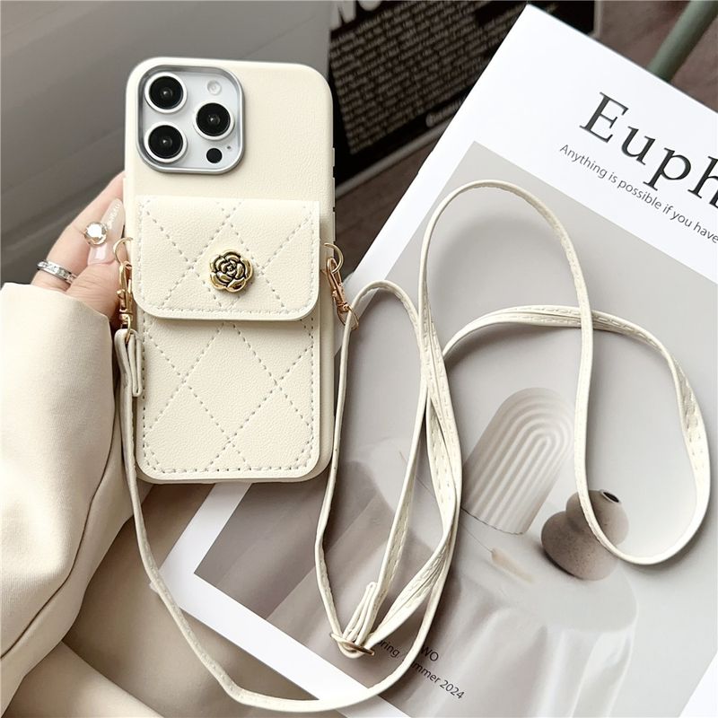 Phone Case For Xiaomi Mi 14T 13T Pro 11 Lite 5G NE 3D Flower Wallet Card Bag Crossbody Lanyard Soft Silicon Cover For Xiaomi 14t_voghion.com