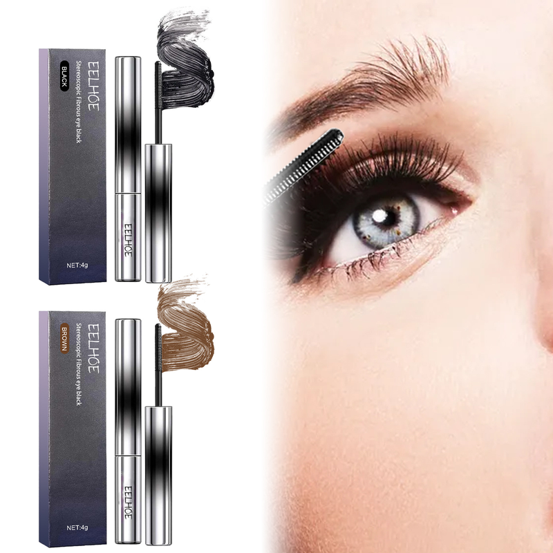 EELHOE Curling Auge schwaarz, schwaarz schéi Wimperen, natierlech, déck, Anti Schweess, Smudging, net peeling, a schlank_voghion.com