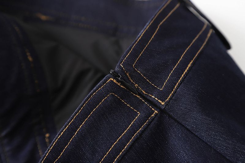 Şık Sonbahar Ofis Giyim Seti - Lacivert, Pamuk-Polyester Karışımlı Kadın Blazer ve Etek Takımı, Profesyonel ve Günlük Etkinlikler İçin_voghion.com