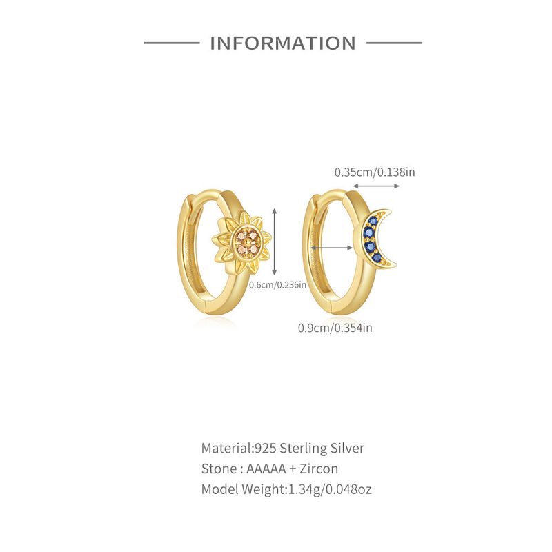 Orecchini da donna in argento Sterling S925, semplici e classici, con diamanti, piccoli e rotondi, geometrici_voghion.com