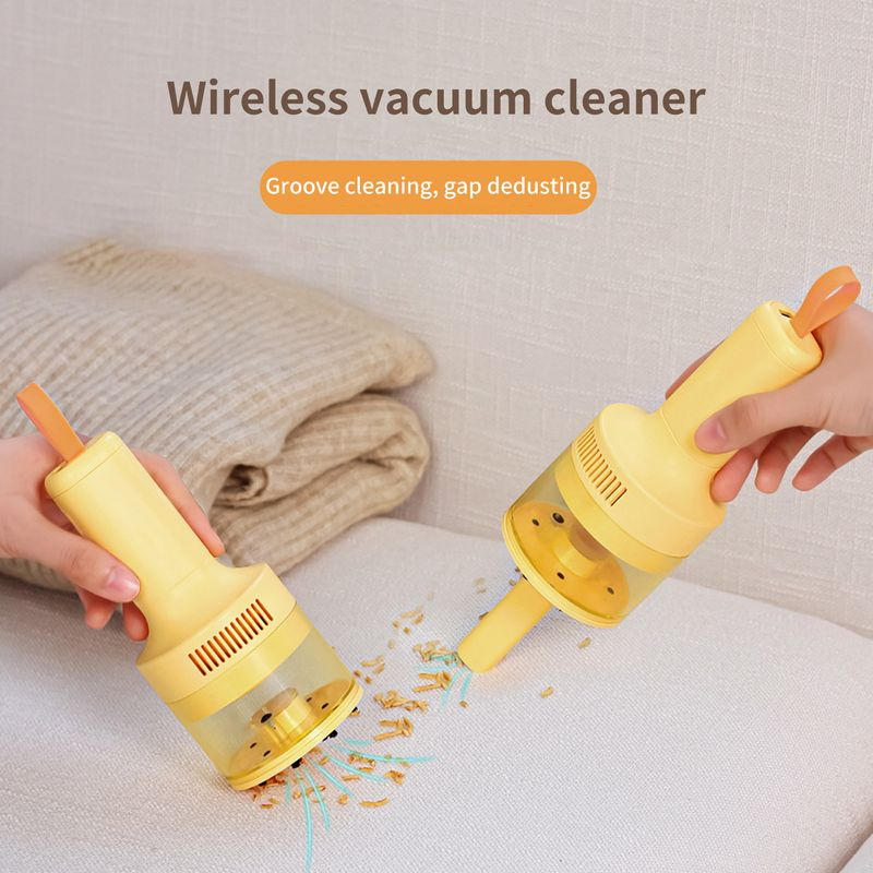 Xinweiqing Desktop Vacuum Wireless Home Car Dual Use Strong Suction USB Charging Mini Handheld Keyboard Cleaner Computer_voghion.com