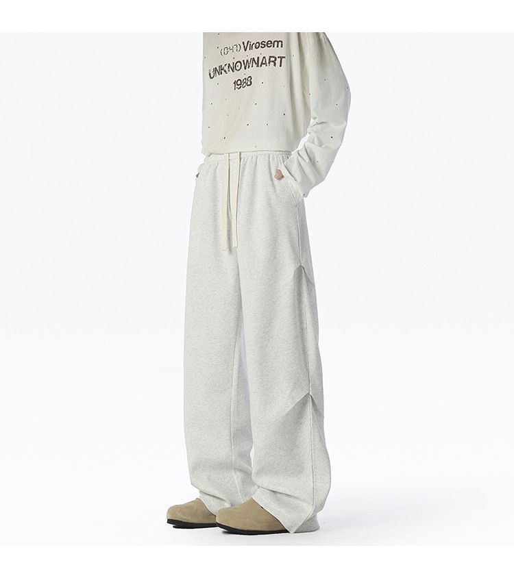 Lässige Jogginghose für Herren – Winter-Cargohose mit Fleecefutter und Fallschirm, geradem Bein und elastischer Taille für Streetwear und täglichen Komfort_voghion.com
