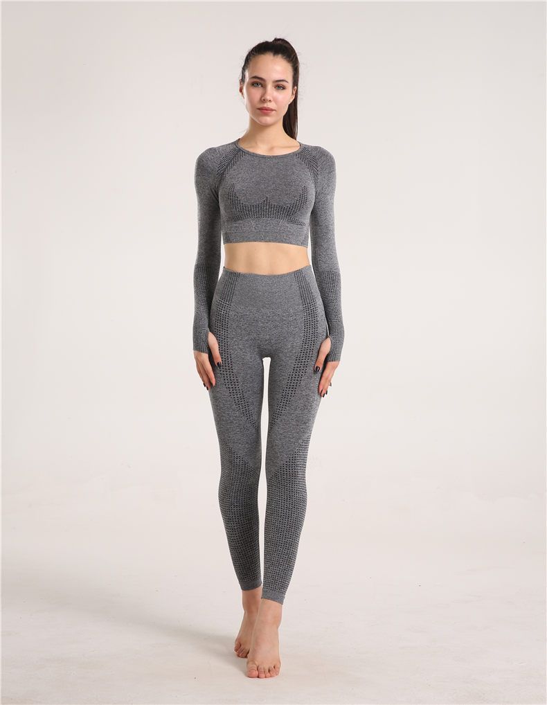 Fitnessväst ytterkläder som andas yogakläder topp långärmad dam högintensiv sportväst stötsäker kvinnor med stora bröst_voghion.com