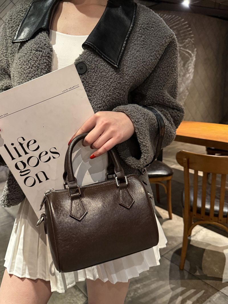 Nuova borsa a tracolla casual semplice in pelle di mucca da donna, alla moda, personalizzata con centinaia di nicchie_voghion.com